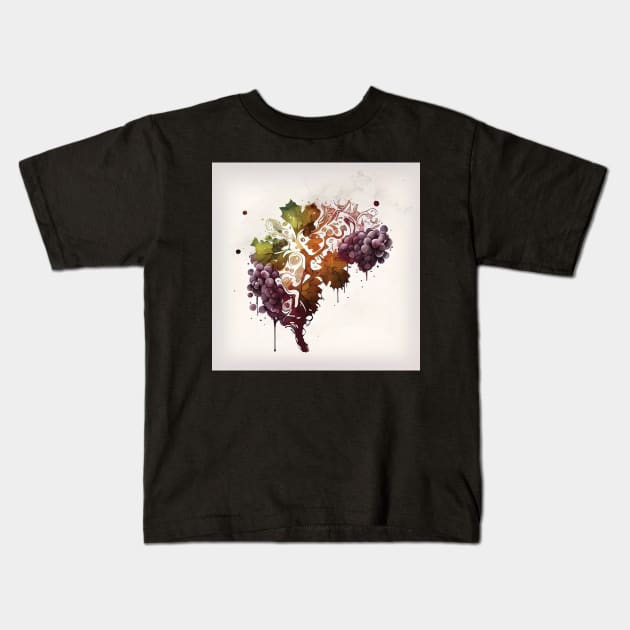 Wine on the Mind 2 Kids T-Shirt by Focused Instability